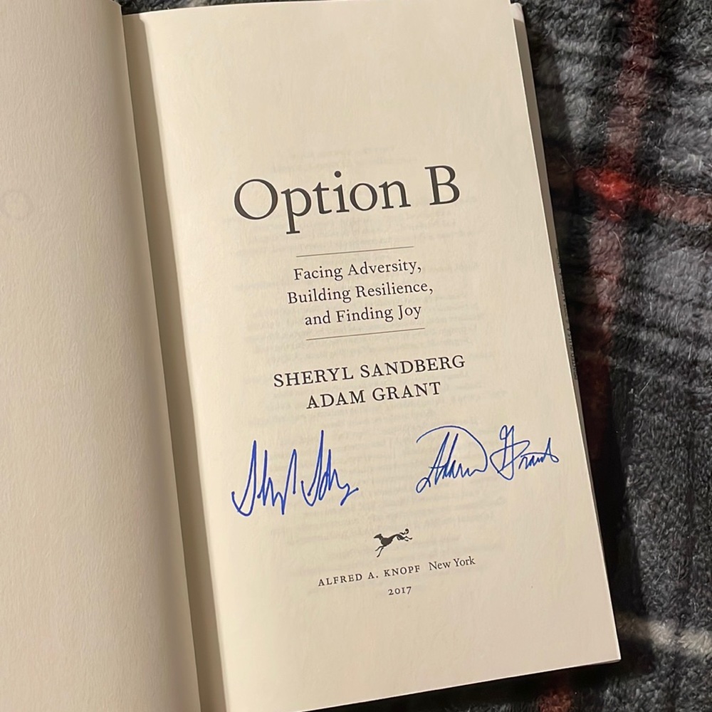 SIGNED by Sheryl Sandberg - Option B (hardcover book)